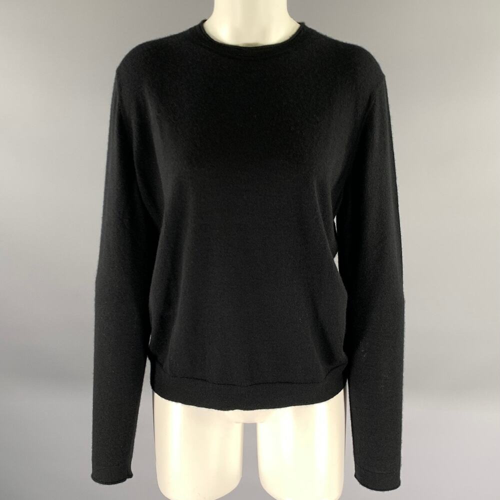LAFAYETTE 148 Size XL Black Cashmere Pull On Sweater
